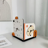 Outside corner modern wall clock