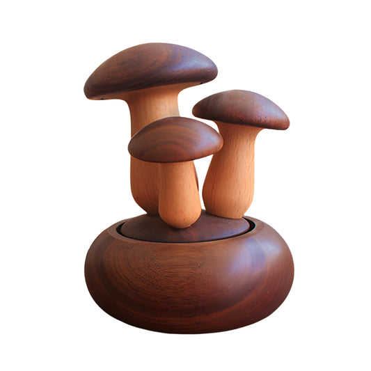 Wood diffuser, ring storage box, mushroom diffuser, 2024 gift ideas.