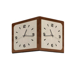 Reversible outside corner wall clock - simple and stylish style.