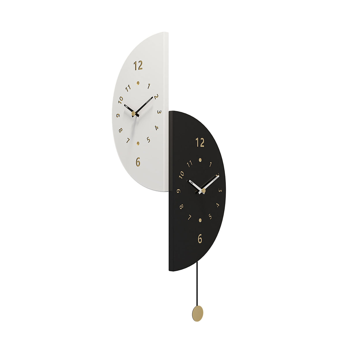 Detachable wall clocks, metal clocks in any combination of shapes.