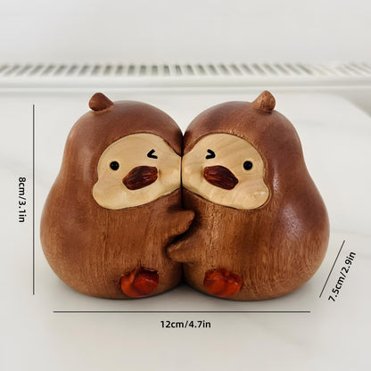 Wooden bookends, bookshelf decorations, gifts for reading lovers.