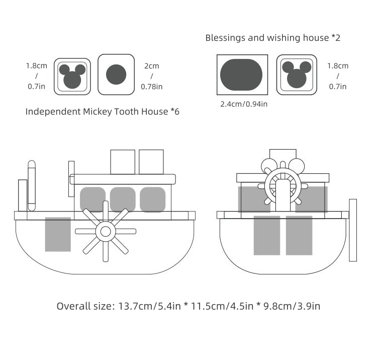 Steamboat Willie Baby Teeth Memorial Box – Christmas Gift Idea