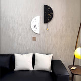 Simple corner wall clock