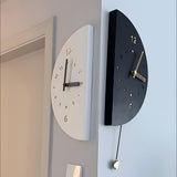 Simple corner wall clock