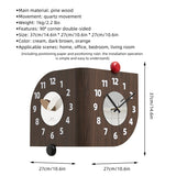 90° double-sided wall clock