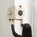 90° double-sided wall clock