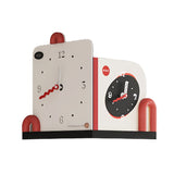 Outside corner modern wall clock