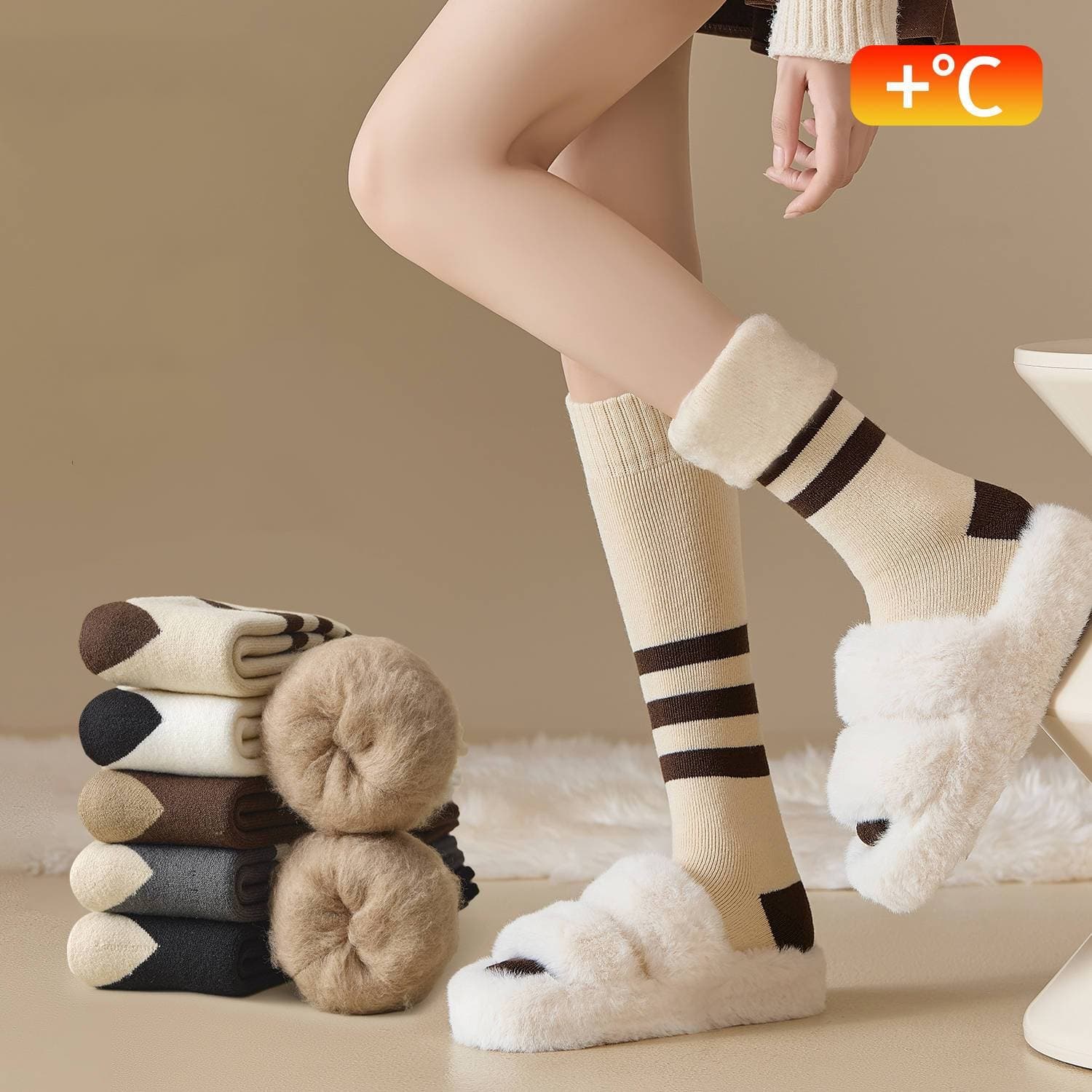 High quality women's wool thermal socks are suitable for different situations, you can wear them as winter socks, thermal socks, hiking socks, office socks, school socks, home socks, work socks, crew socks, rag socks, heavy duty socks, Boots and socks for all occasions.