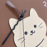 Cat and dog pattern wall clock