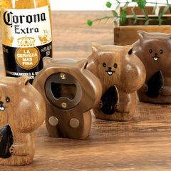 Cute hamster bottle opener, beer bottle opener, refrigerator magnet.