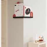 Outside corner modern wall clock