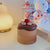 Wooden birthday cake jewelry storage box, wedding cake decoration.