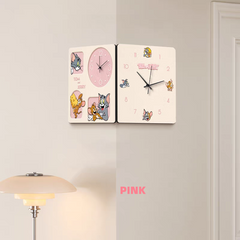 Tom and Jerry reversible wall clock, eye-catching wall decoration.